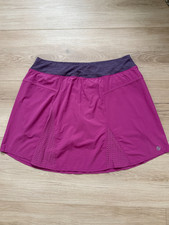 Lija Women’s Athletic Skort Pink Purple Built-In Shorts Back Pocket Size L