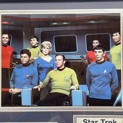 Star Trek Original Series Commemorative Print Matted Cast Photo 14x11 Telecast