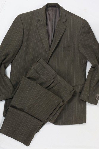 Traje Lucelli Classic Fit Marrón Rayas 42R 34x32 - Imagen 19 de 24