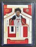 BUB CARRINGTON 2024-25 NATIONAL TREASURES ROOKIE DUAL PRIME PATCH RC 6/25