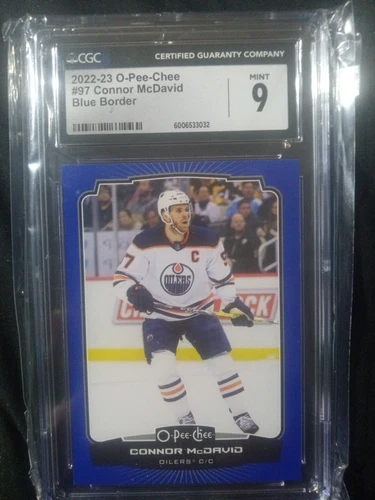 2022-23 O-PEE-CHEE Blue Border #97 CONNOR McDAVID  CGC Mint 9