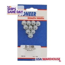 Pioneer S-1105, Set of 10 Natural Steel Sbc Timing Cover Bolt Kit Performance Pa