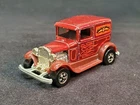 Vintage Hot Wheels Early Times Delivery Truck 1977 Hong Kong Maroon Red