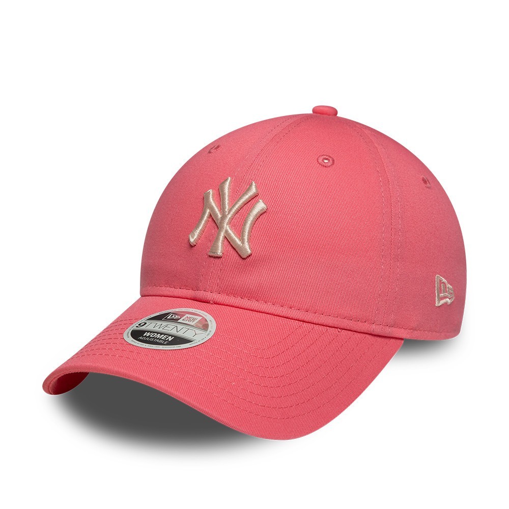 NEW ERA NEW YORK YANKEES WOMENS BASEBALL CAP.9TWENTY PINK LEAGUE ESSENT HAT W26
