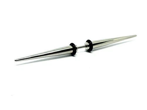 Double Spike Septum Xtra Large Bar Cone 16g (1.2mm) 70mm 316L Jewellery Piercing