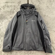 Halti FIS Ski Jacket Mens XS Gray DrymaxX Full Zip Coat Water Wind Resistant