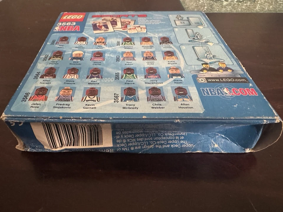 Коллекционный набор LEGO 3563 NBA — минифигурки Коби Брайанта, Кидда, Кукока новые в коробке запечатанные РЕДКИЕ! - Изображение 3 из 4