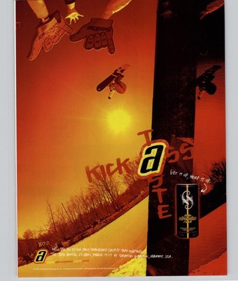 2002 Print Ad SoBe Adrenaline Rush Art Snowboarding US Open Stratton Mtn Vermont