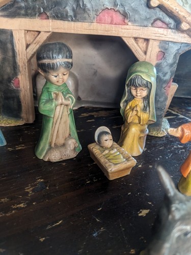 Vintage 1981 Duncan Mold Ceramic Nativity Set - Picture 3 of 10
