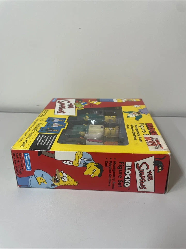 Juego de figuras BLOCKO de Los Simpson; Montgomery Burns, Smithers & Carl NUEVO Playmates Foto 3 de 4