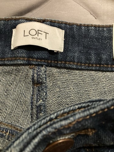 Loft Outlet Shorts Size 2 Mid Rise Denim Jean 9" Short Curvy Women’s Brand New!! - Picture 8 of 14