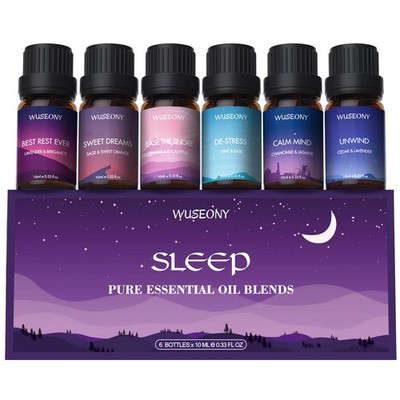 Sleep Essential Oils Set for Diffusers for Home, Set of 6 Essential Oil Blend...
