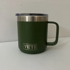 YETI 10 oz Mug Magslider Lid Camp Green Retired Color Insulated-Stainless Steel 