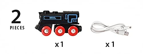 BRIO World wiederaufladbarer USB batteriebetriebener Motor Spielzeug Zug für Kinder ab 3 Jahren - Bild 2 von 3
