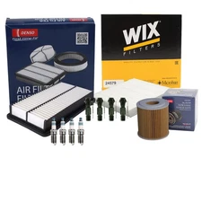 Denso Tune Up Kit NGK 4 Spark Plugs & Boots Kit for Mazda 6 CX-7 2.3L L4 Turbo