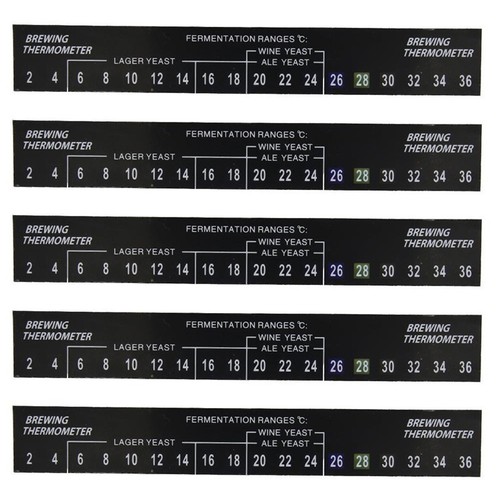 Comodo Adesivo Temperatura LCD Fermentatore Striscia Termometro Vino 2-36C