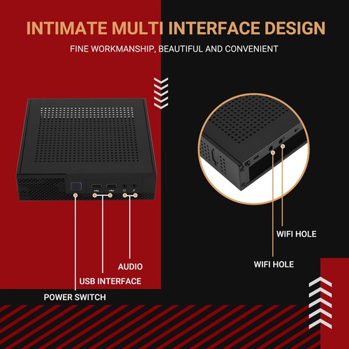 ITX Computer GehäUse TX02 Desktop GehäUse HTPC GehäUse für die Industriell8737 - Afbeelding 5 van 7