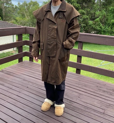 Drizabone Veste Imperméable - Taille S - Marron - Coton Huilé - Australie