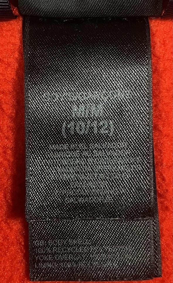 Chaqueta polar The North Face Polartec para niños mediana 10/12 naranja azul marino abrigo con cremallera Foto 4 de 4