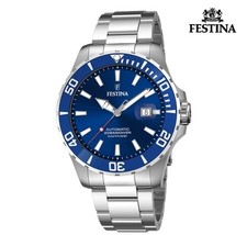 OROLOGIO FESTINA AUTOMATICO CON CALENDARIO  F20531/3 BLU BRACCIALE ACCIAIO NUOVO