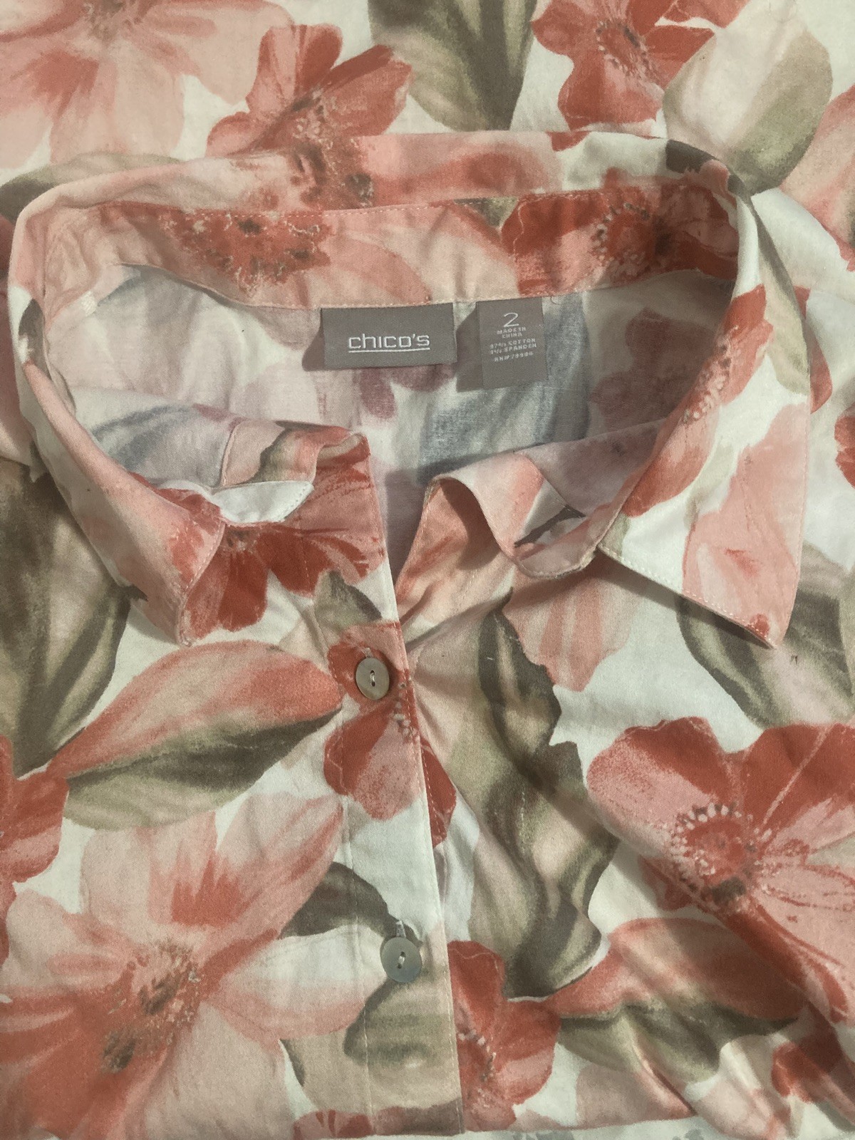 Chicos - Womens Button Down Collared Long Sleeve … - image 3