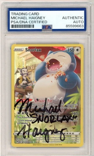 PSA Michael Haigney Snorlax TG10/TG30 Swsh11: Lost Origin Trainer Gallery Holo