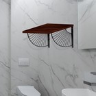 2pcs Shelf Support Bracket Wall Mounted Triangle Rack Shower Shelf With Screws