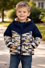 Swiss Tech Boys 4-in-1 Heavyweight Systems Hooded Puffer Jacket