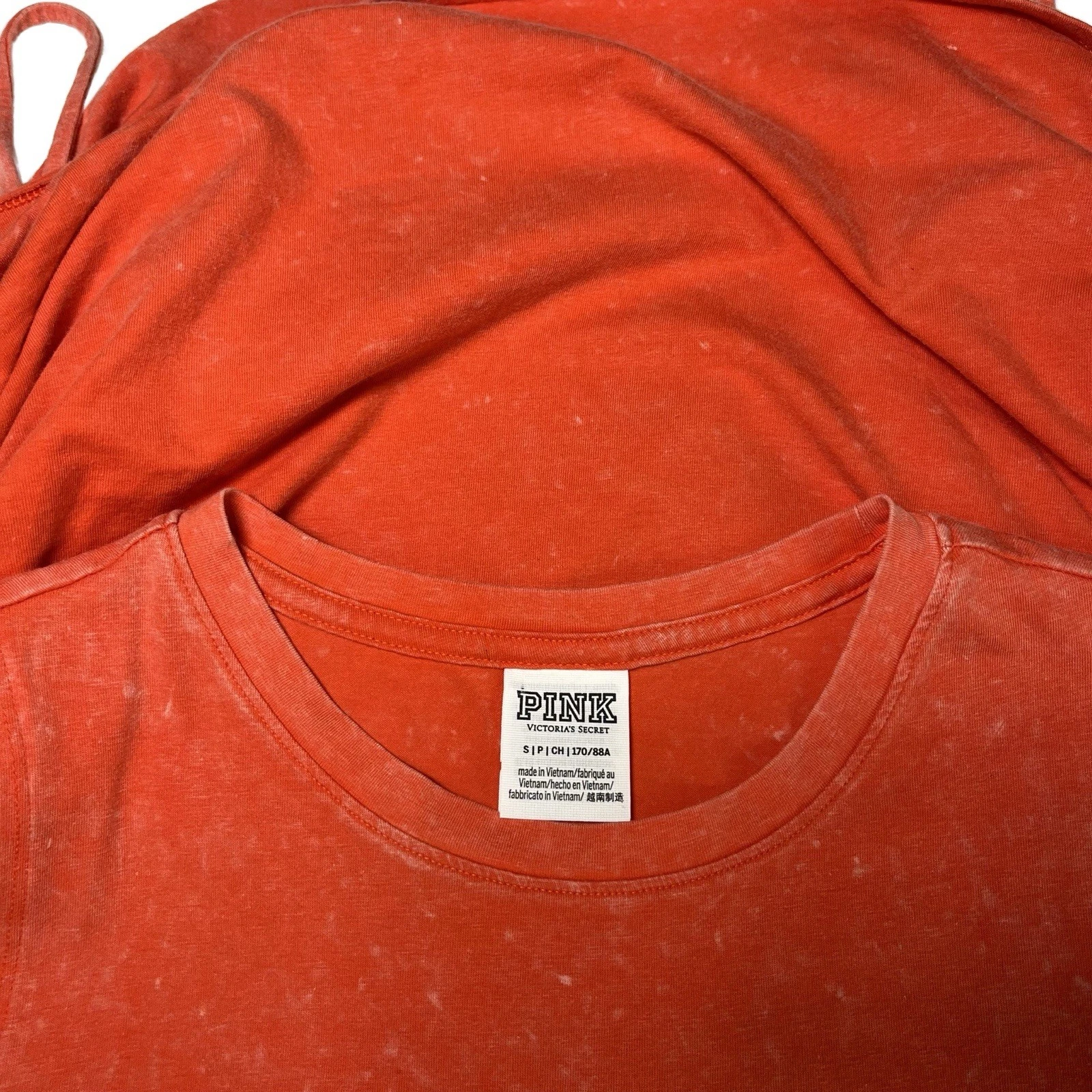 UNDERCOVER Abito tubino Victoria's Secret ROSA arancione increspato laterale piccolo