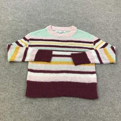 Project Naadam Sweater Womens Small Multicolor Stripe Acrylic Wool Knit