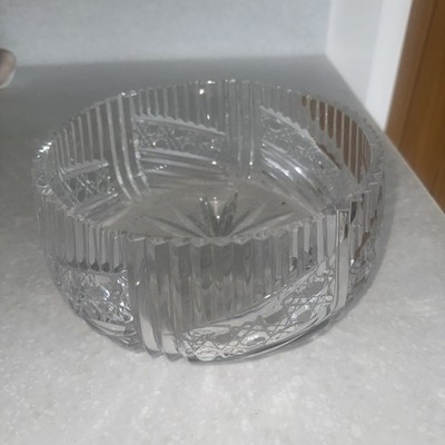 Obst-/Trifle-/Knabberschale aus geschliffenem Glas sehr guter Zustand