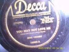 BING CROSBY 1946 DECCA-18660 JUST MY LUCK  PLAYED EX