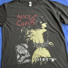 Alice In Chains Dirt Graphic Retro Style Black Unisex Shirt S-5XL KH14029