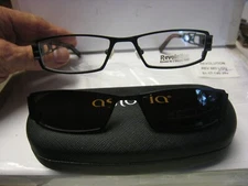 Revolution Eyeglass DEMO Frame W/ Magnet sun shade REV683 LIGU 51-17-140 w/case 