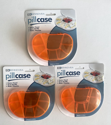 Vita Carry advanced pill case Ennovea life 7+1  Compartment Pill Box 3 Pack