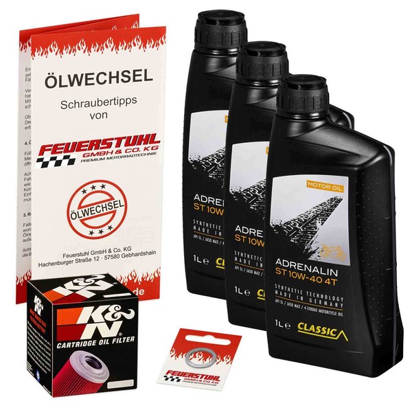 Honda Cb 750 Seven Fifty (RC42) 92-03, Classic 10W40 ÖL + K&N Racing ÖLfilter-image