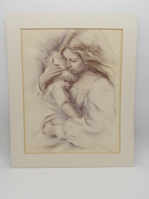 専用他の方発送×  『Mlle Josephine』　lithograph Marilyn Zapp Lithograph Mother and Child Signed Numbered
