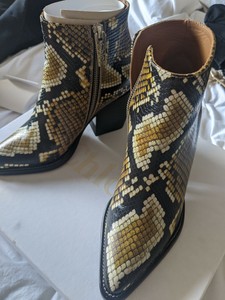 chloe python boots