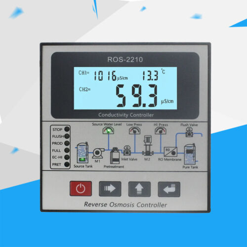 Sistema de ósmosis inversa en línea controlador RO TDS conductividad panel de control RO RE - Imagen 10 de 11