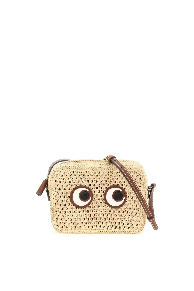 Anya Hindmarch - Raffia Eyes Crossbody Bag