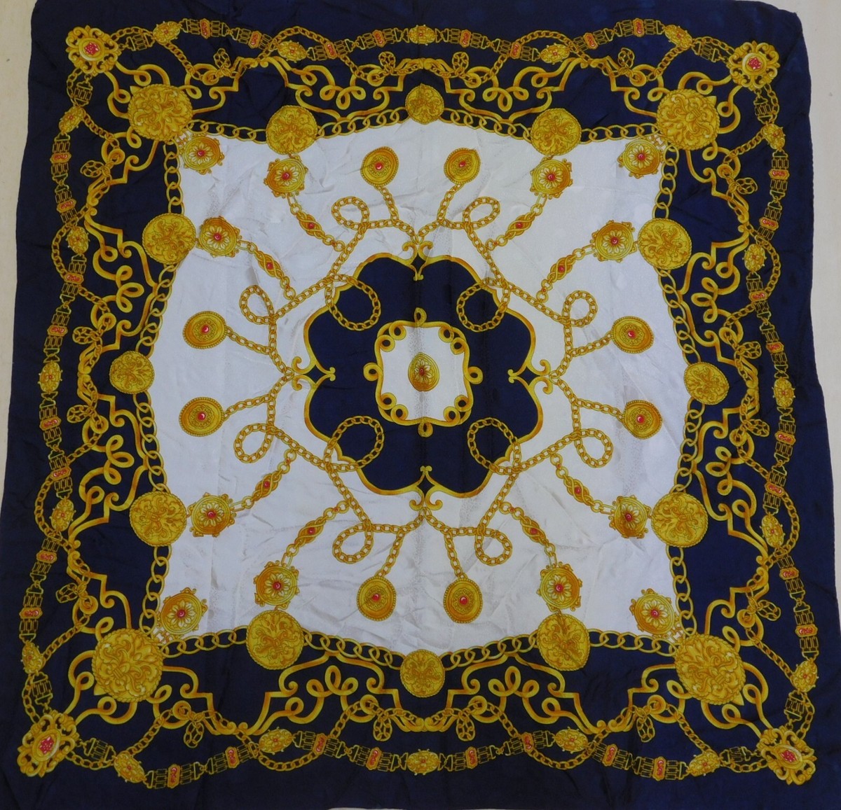 Scarf 100% Pure Silk Vintage Women (159) 86cm x 90cm | eBay