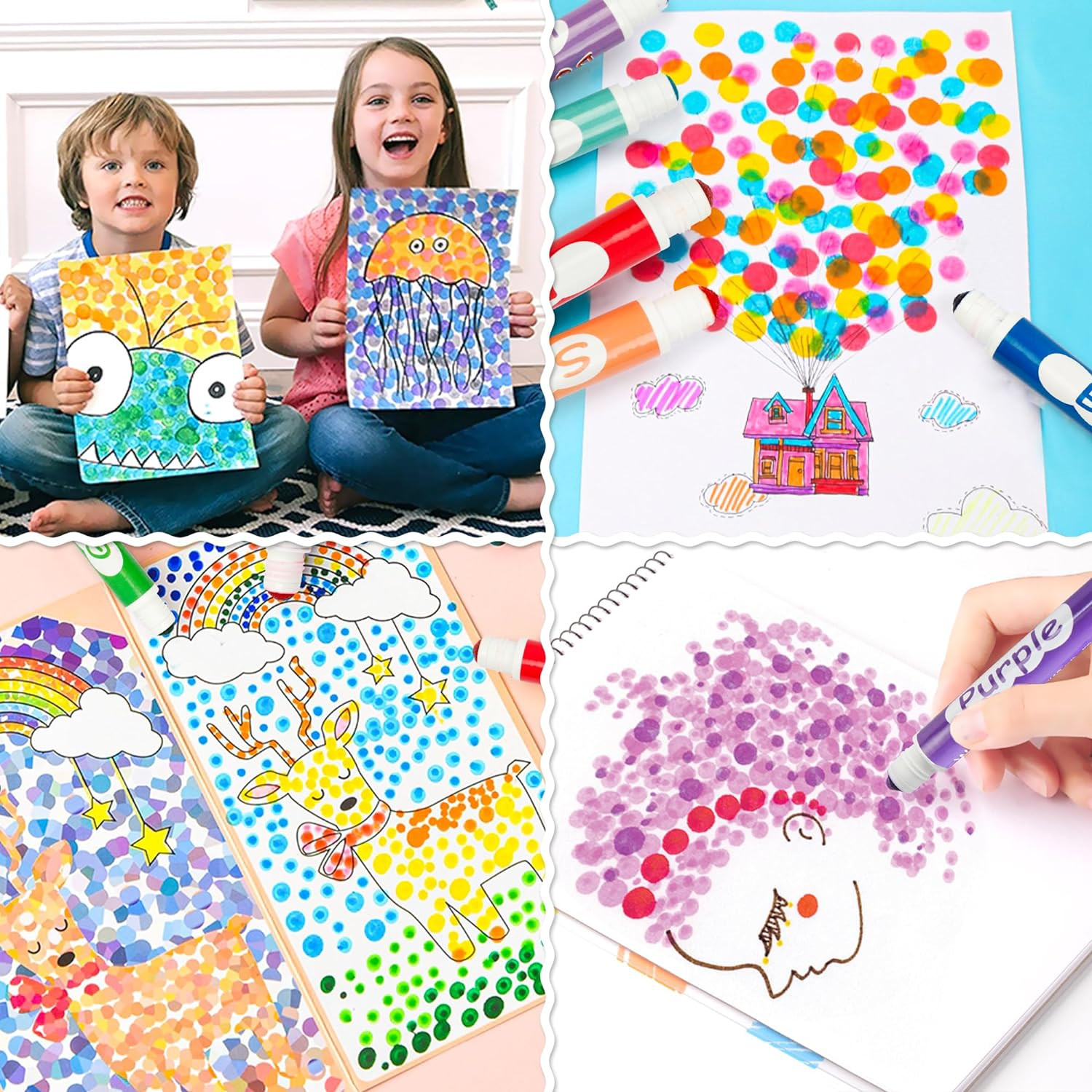 Shuttle Art Dot Markers, 20 Colors Washable Markers for Toddlers,Bingo Daubers