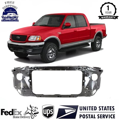 New Radiator Support Assembly Black Steel For 1997-2003 Ford F-150 FO1225133