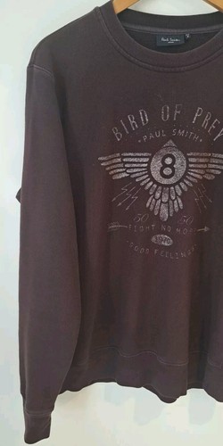 PAUL SMITH JEANS BIRD OF PREY PURPLE BURGUNDY SWEATER JUMPER SIZE MEDIUM - Imagen 6 de 13