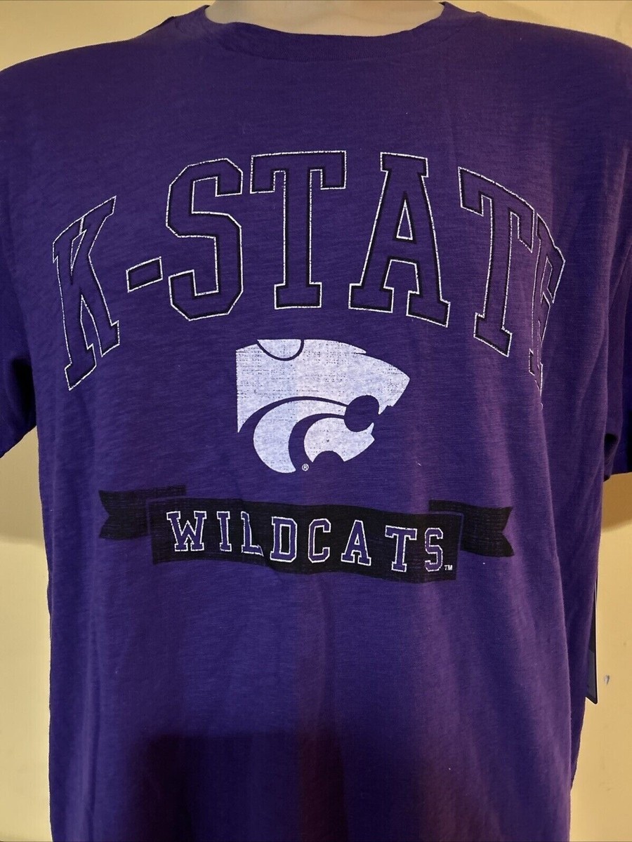 Kansas State KSU Wildcats T-Shirt Mens L Men's Cotton Purple