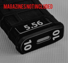 5.56 MAG STICKERS fits MAGPUL PMAG 30 GEN M3 MAGS GREY NUMBERS 7-12