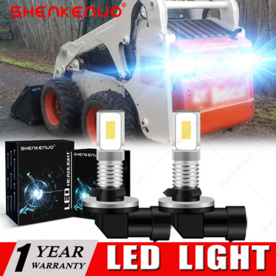 8K LED Skid Steer Headlight Bulbs For Bobcat 751 753 763 773 863 864 873 883 963
