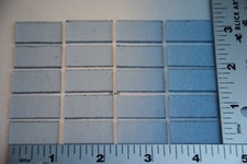 1442.50 - 20 TRANSPARENT NEO-LAVENDER SHIFT 1/2" x 1" THIN BULLSEYE GLASS 90 COE