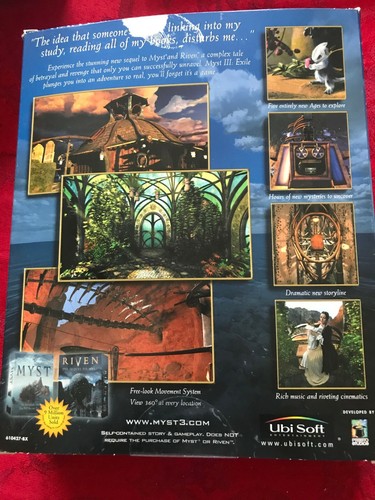 MYST ~ EXILE III ~ End of Ages & RIVEN Mystery Adventure ~ PC Mac Games - Picture 10 of 10