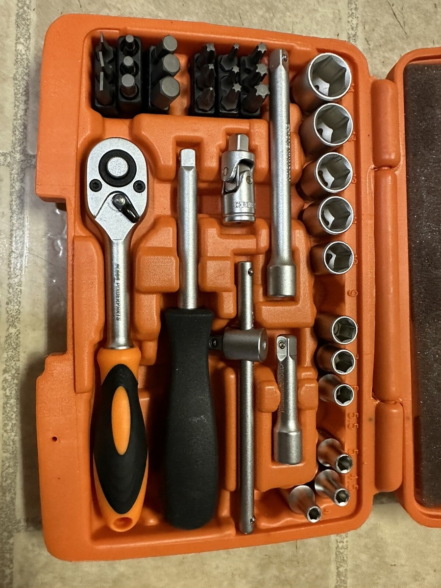 Ktm Powerparts 1/4 Socket Set Tool Kit Mx Motocross Ratchet Torx